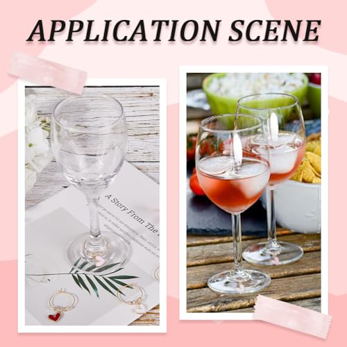 Marqueur verre à vin Saint-Valentin en cœur pour sublimer vos tables de mariage et fêtes - 5