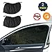 2 Pezzi Tendine Parasole Auto con Protezione UV, Universale Estensibile Traspirante Tendina Parasole Auto Adatta ai Finestrini Laterali e Posteriori Protegge Passeggeri Animali Bambini (Anteriore)