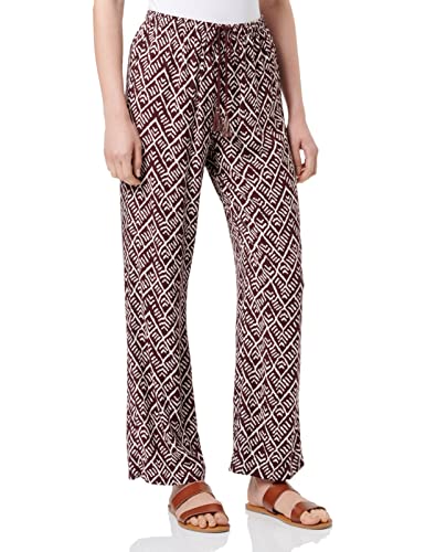 Women’secret Pantalón Largo Capri Estampado Naranja Informales, Multicolor, S para Mujer