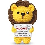 Sayregifty Geschenke für Frauen Männer - Pocket Hug Löwe, Paar Geschenk für Sie Ihn, Ich Liebe Dich Geschenke für Partner Paar zum Geburtstag Hochzeit Jahrestag Weihnachten