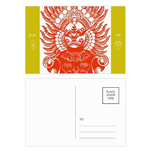 Cartes postales Opéra de Pékin robustes pour envois sans pliure