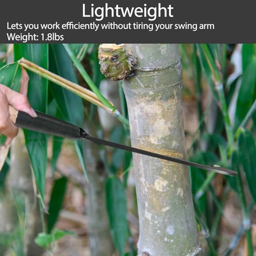 Sickle Garden Tool, Steel Billhook Machete Knife for Cutting Trees Heavy Duty, Hand Grass Weeding Sickle Knife with Wooden Handle for Yard Work by LLARGUEST - Image 6