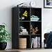Vida Designs Durham Cube organizer do przechowywania regałów, do salonu, na książki, do domu, biura, mebli (6 sześcianów, czarny)