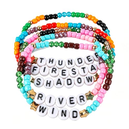 pdxox Warrior Cats Beaded Bracelets WIND RIVER SHADOW THUNDER FIRESTAR