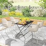 Outsunny Gartenstuhl Set 4-teilig Grau