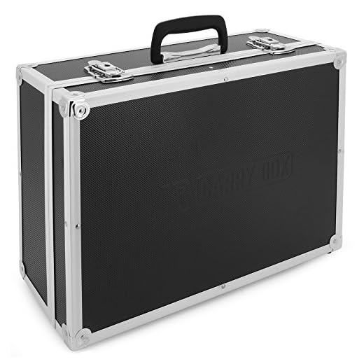 AR Carry Box® Alukoffer Werkzeugkoffer Aluminium Koffer leer (LxBxH) 450x320x175mm Farbe Alu Schwarz