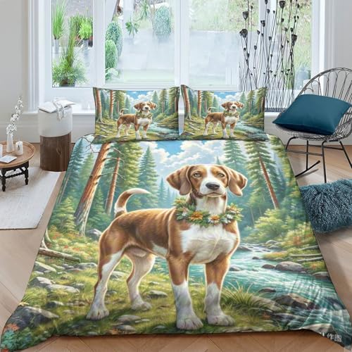 Linge de lit Braque Allemand 3D microfibre de qualité supérieure - 2