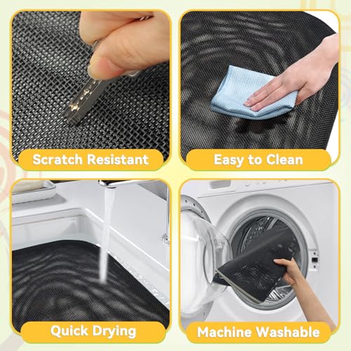 Peyela Poleiro de janela para gatos, rede resistente para cama de janela de gato sem fio para gatos,