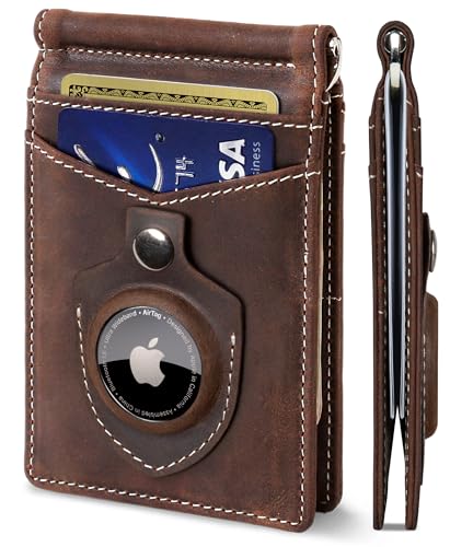 SERMAN BRANDS RFID Blocking Wallet Slim Bifold - Genuine Leather ...