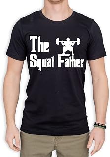 The Squat Father Funny Workout Weight Lifting Sleeveless Muscle T-Shirt for Men
