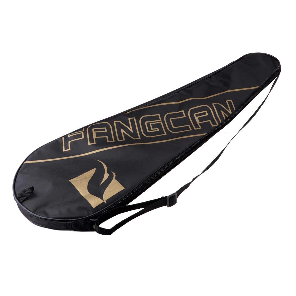 Funda portátil para raqueta de bádminton con cubierta completa, bolsas de transporte suaves y ligeras