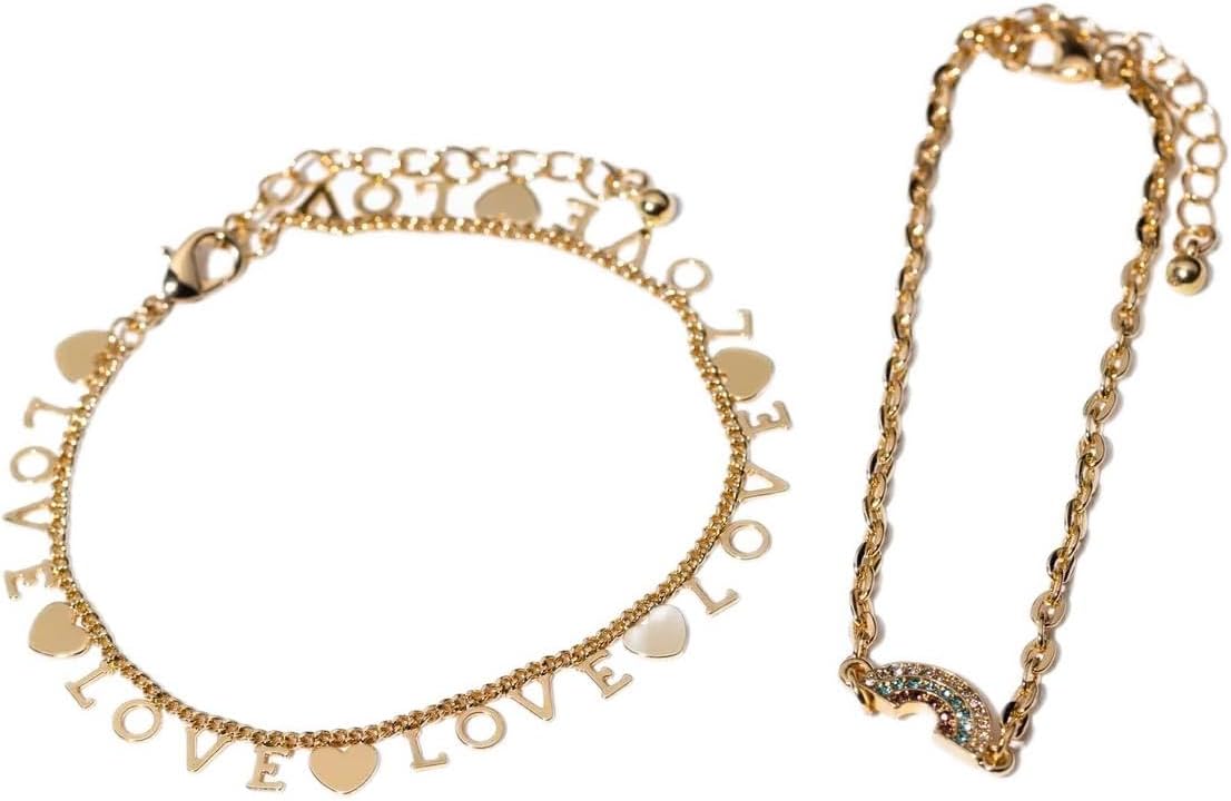Charming Charlie Set of Two Gold-Plated Adjustable UK Ubuy