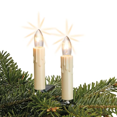 hellum Lichterkette Weihnachtsbaum Wachstropfen Made in Germany, 9,8m...