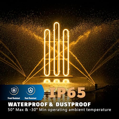 Image of Forus 40 Meter LED Neon Strip Light | Waterproof Outdoor Flexible & Cuttable Decorative LED Neon Lights for Indoor Wall Decor, Custom Name Sign, Diwali Lighting |Yellow 1Pc with 4 Connectors