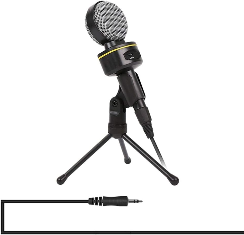 Professional Condenser Sound Recording Microphone with Tripod Holder, Cable Length: 2.0m