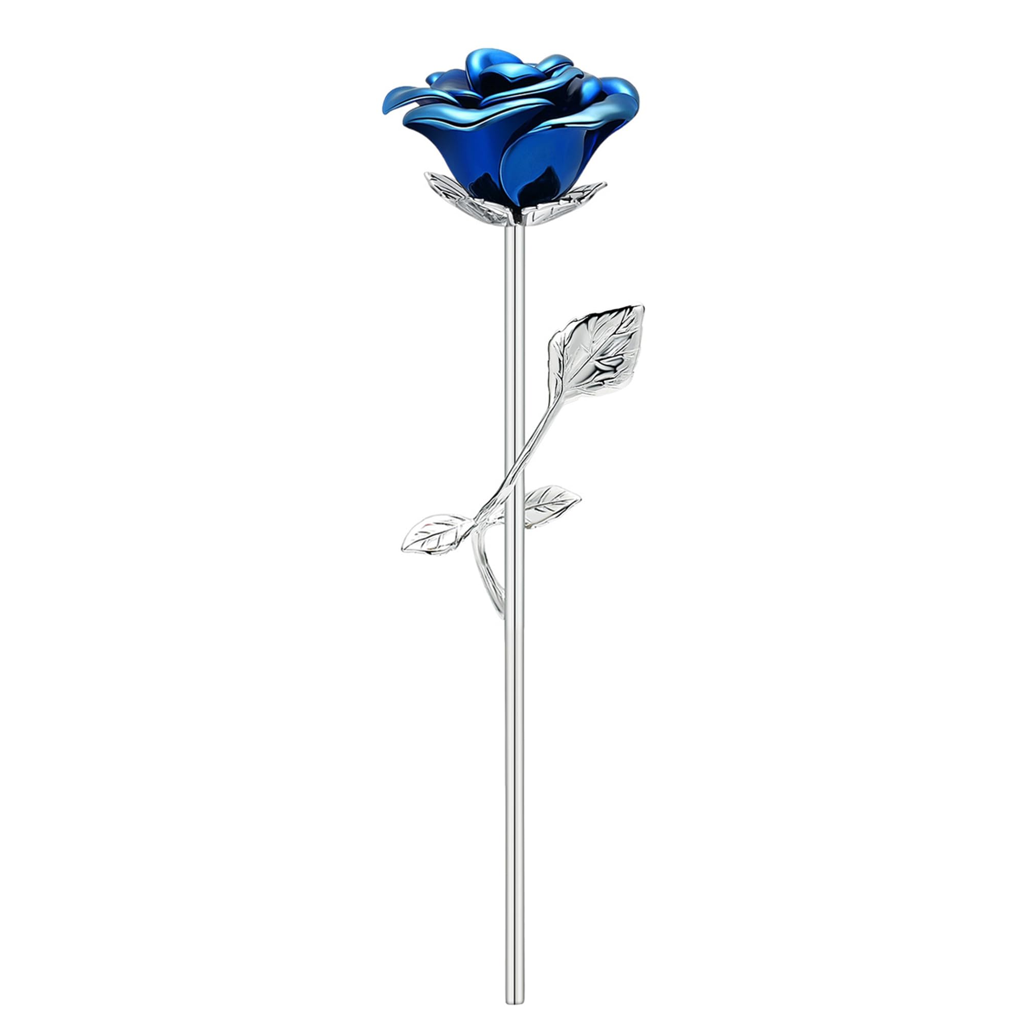 Cadeau commémoratif longue tige en acier | Rose de deuil pour cendres