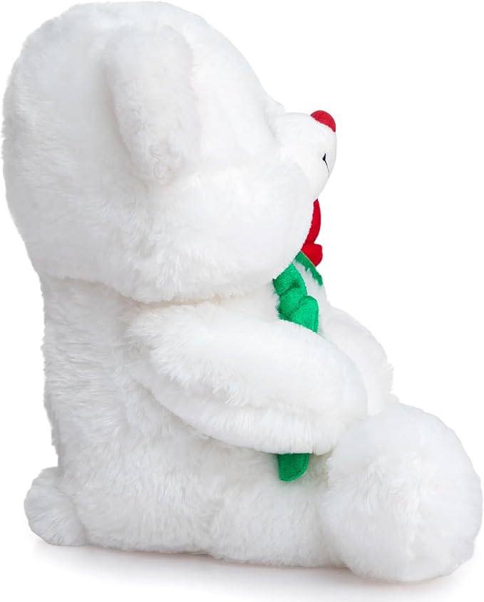 Peluche HollyHOME Oso Sostiene Rosa Roja LED 30 cm miniatura 9