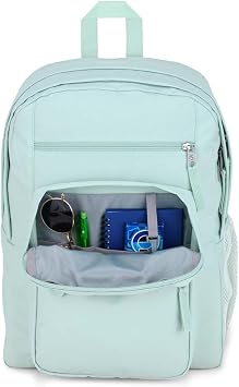 JANSPORT Large Backpack, 15 Inch Laptop Compartment, Green, Einheitsgroe, BIG STUDENT