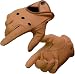 Men's Saddle Tan Men's Leather Driving Glove w/ Wrist Snap (Large)
