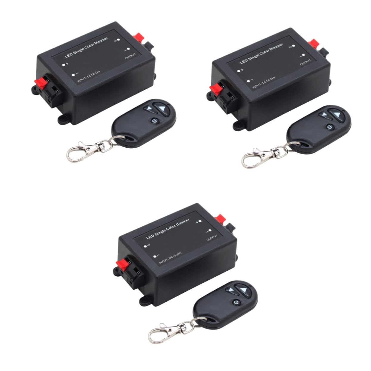 HOMSFOU 3St LED einfarbiger dimmer einfarbiger LED-Controller Dimmschalter elektrische Lichtschalter einfarbiger Controller
