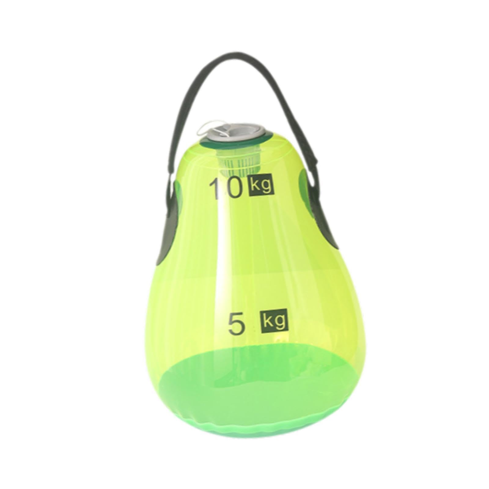 Kettlebell Regolabile, Kettlebell Sportivo Regolabile, Kettlebell da Viaggio per Palestra Domestica, Squat, Sollevamento Pesi, Verde 10kg