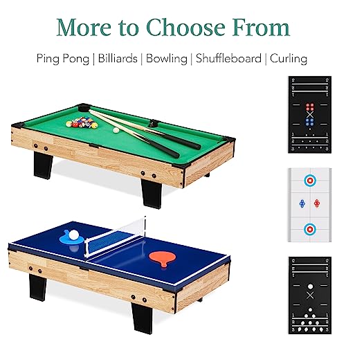 image for Best Choice Products 11-in-1 Kids Combo Game Table Set w/Ping Pong, Fo