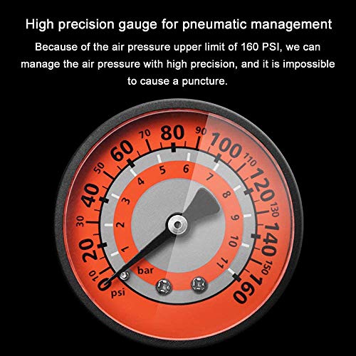 Bike Pump, WEIDMAX Ergonomic Bike Floor Pump Track Pump Bicycle Tire Air Pump Portable Inflator Pump with Gauge & Smart… - Image 5
