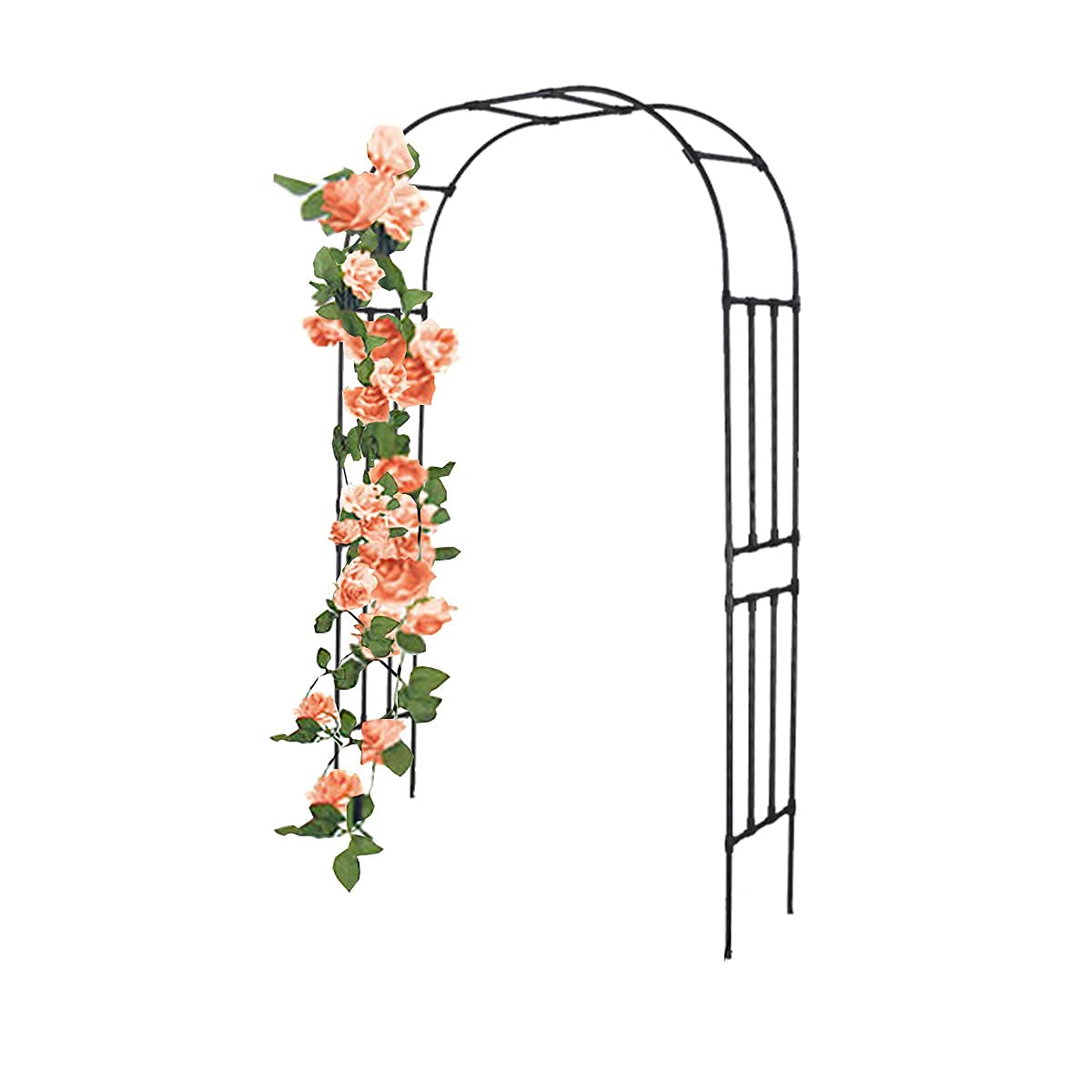 Arche de jardin en métal galvanisé avec treillis de porte antirouille
