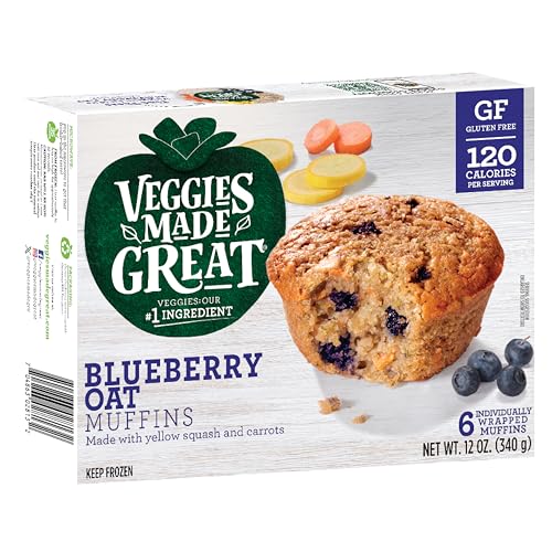 Veggies Made Great, Blueberry Oat Muffins, 12 Ounce