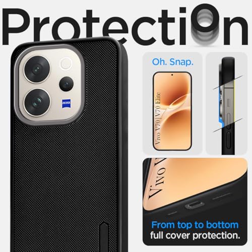 Image of Jkobi Rubberised Back Cover Case for Vivo V70 | Vivo V70 Elite 5G (Textured Grip Design | Micro-Fiber Cloth Inside | Slim and Light Weight | Soft Touch and Feel)