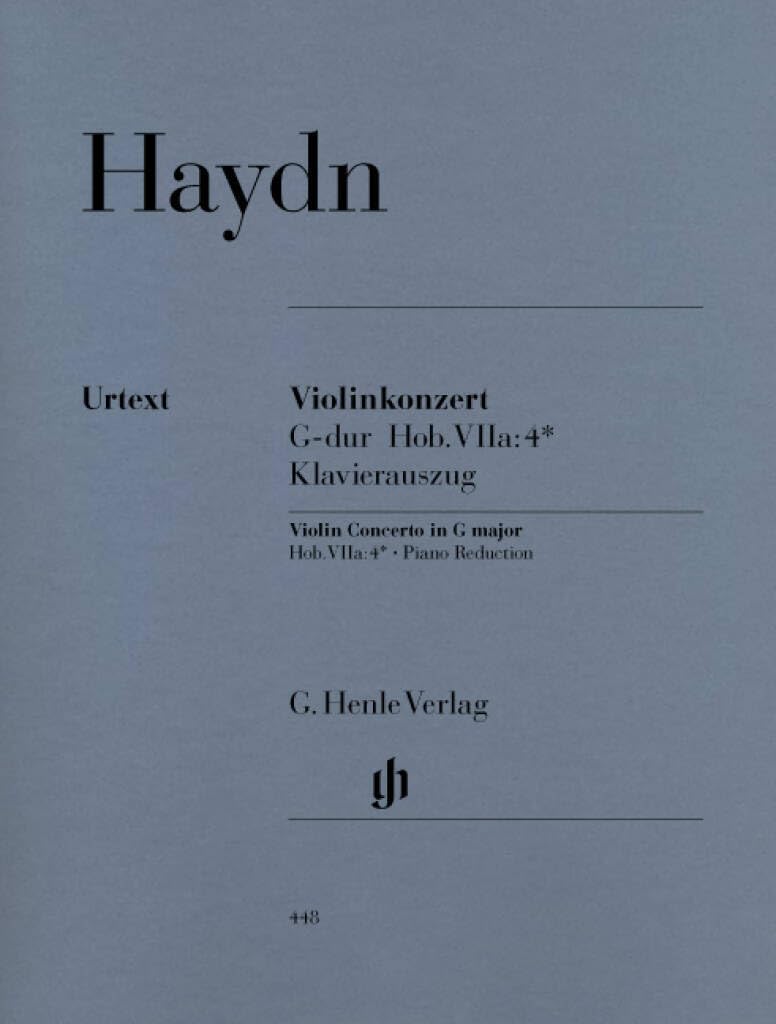 Concerto for Violin and Orchestra G major Hob. VIIa:4 - violin and orchestra - piano reduction with solo part - (HN 448)