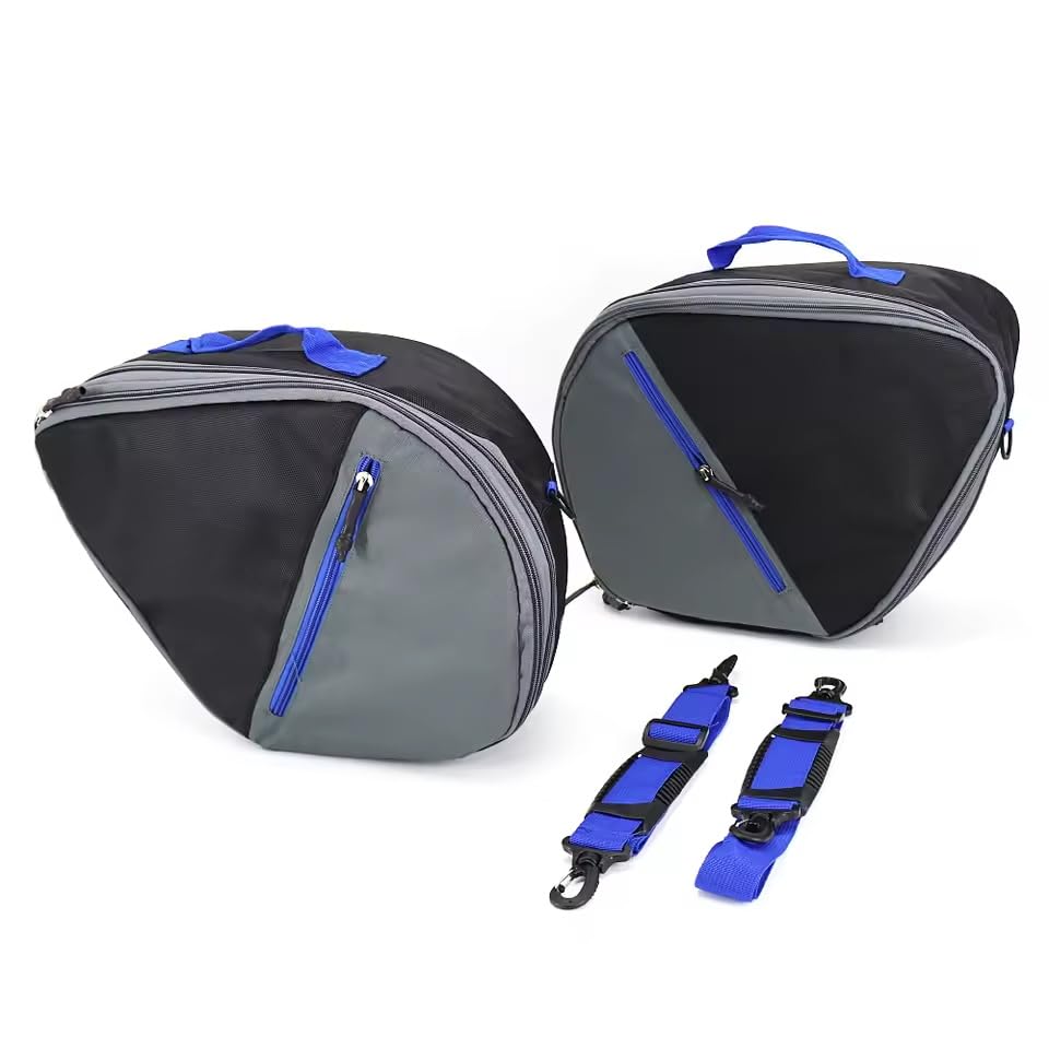 Alforjas para motocicleta YADISI, bolsas expandibles para equipaje lateral, forros internos para alforjas, caja de herramientas, maletas para Yamaha Tracer 9/900 GT (azul) miniatura 1