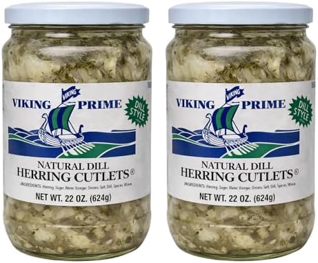 Viking Prime Herring Cutlets Combo Pack - 22 ounces - 2 pack (Natural Dill x2)
