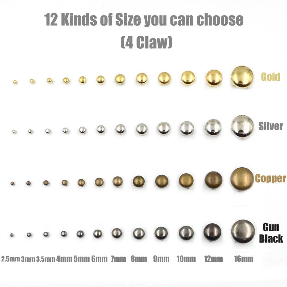 Nikkelvrij Stalen Click Ring - Dots Goud – AllOver