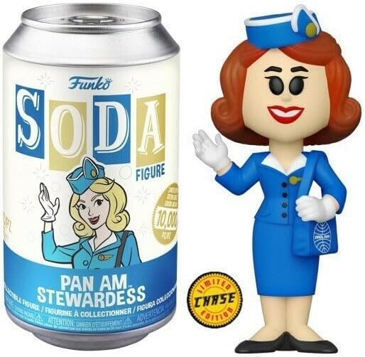 Miniatura 5 de Funko Vinilo SODA, Pan Am, azafata, 16 probabilidades para variante de persecución rara, Pan, Am, figura de vinilo coleccionable, idea de regalo,