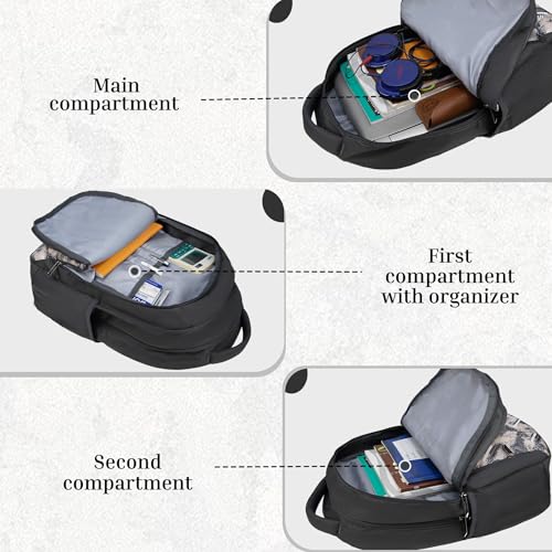 Image of F Gear Shinra Grey 34L School Backpack|3 Compartments|Airflow Padded Back Panel|Lightweight, Durable & Comfortable with water Bottle Holders|Ideal for School, College, Office & Travel