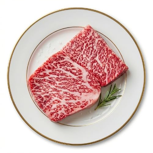 Bester Caviar Japanese A5 Wagyu Beef Steak with Umami & Savory Flavor – Hand-Cut Premium Beef Ribeye Steaks with Highest Marbling Score & Buttery Texture – 1 Pound