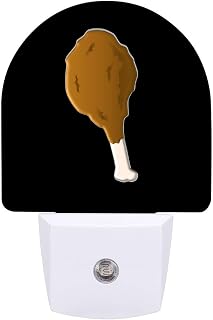 Chicken Legs Funny Night Lights Plug Into Wall Mini Lamp Travel Nightlight Bedside