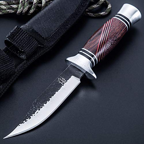 Hobby Hut HH-353 ,Jagdmesser mit Scheide, jagdmesser feststehende klinge (Black) Cover