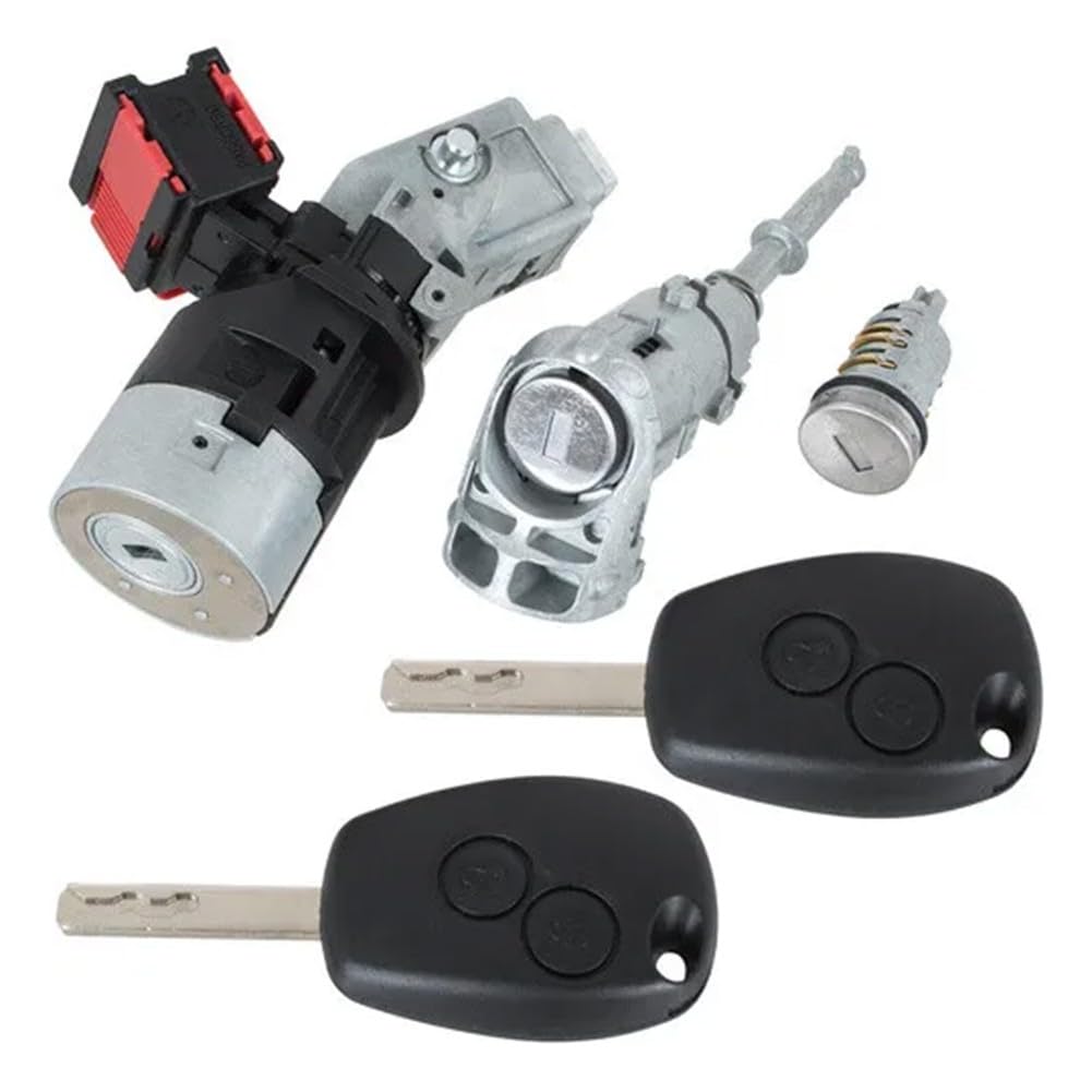 Cerradura de cilindro de bloqueo, para Opel para Movano B, para Renault III Trafic II para CLIO para Kangoo 2010-, repuesto de metal con 2 llaves
