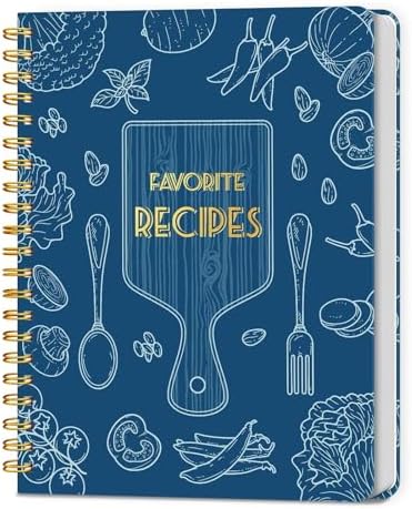 LuBudingJoy Blank Recipe Book to Write in Your Own Recipes, Full ...