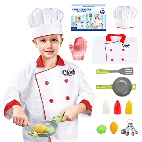 Disfraz de Chef para Niños con Juguetes de Cocina miniatura 1