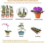 Watering Bottle 500ML with Leak-Proof O-Ring for Indoor Plants Succulent Cactus Plastic Squeeze Water Can Long Nozzle Bend Mouth Waterer Bonsai Terrarium Orchids Seedling Lab Wash Label Tattoo Device