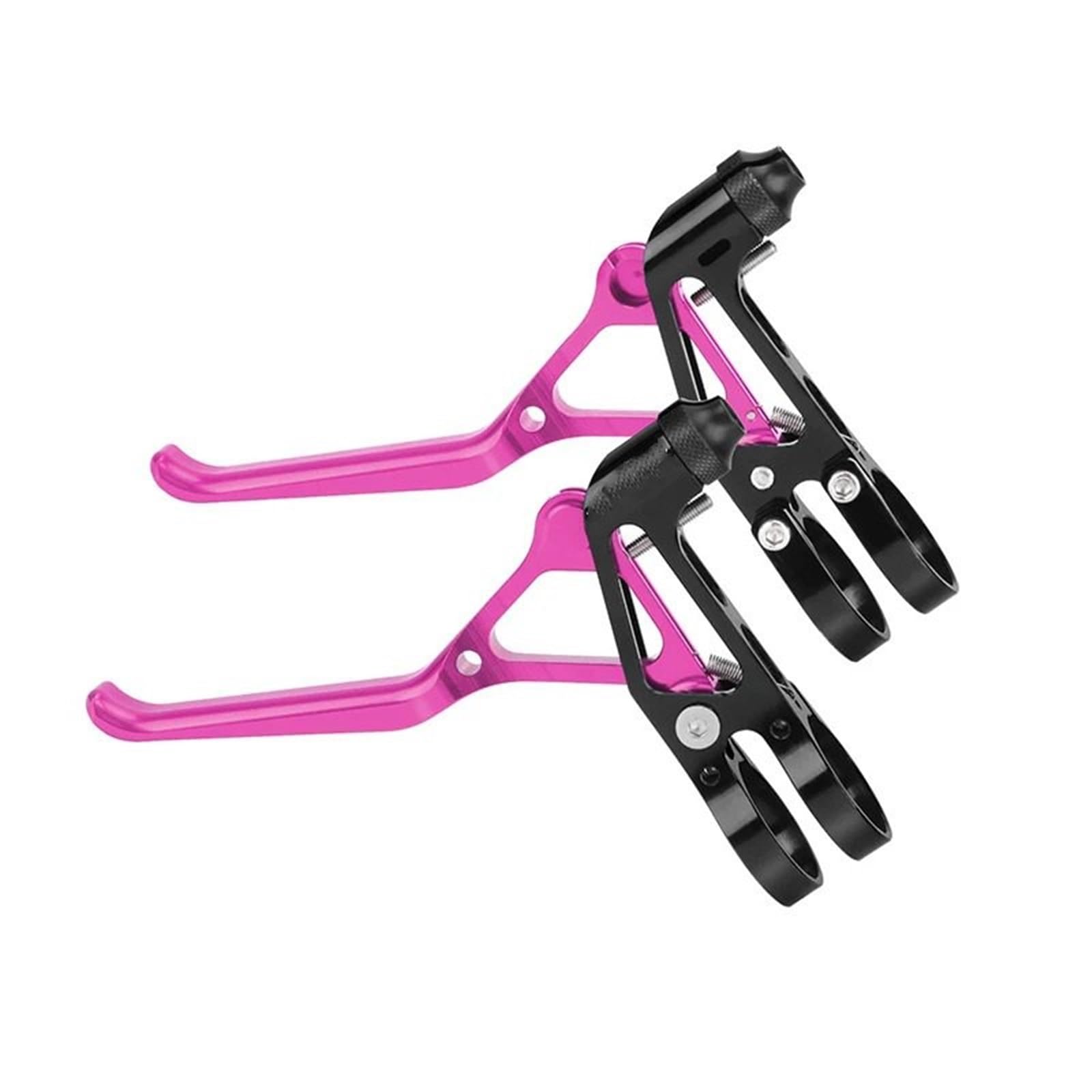 AIQWOJD Bike Rear Brake Drum Bike Brake Rear Drum Bicycle V Brake Lever Fit for Brompton Folding Road BMX Bike Aluminum Ultralight Black Silver Pink Red Purple Brake Lever(Purple)