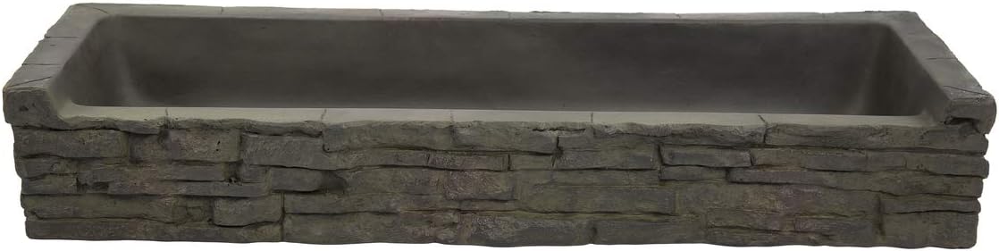 Aquascape Front-Spill Straight Stacked Slate Fountain Topper for Yard, Landscape, and Garden | 78281