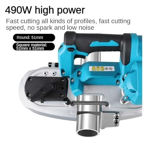 Cordless Band Saw ,18V 4800RPM Reciprocating Saw for Wood Metal Cutting, Quick-Change Blade, LED Light, Wireless 3.3kg 2 Cordless Band Saw ,18V 4800RPM Reciprocating Saw for Wood Metal Cutting, Quick-Change Blade, LED Light, Wireless 3.3kg - Image 2