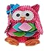 Xrten Enfant Sac à Dos Sac d'école Sac à Main H:25cm, Sac Animaux École Cartoon Mignon Motif Animé Différent/Hibou Rose