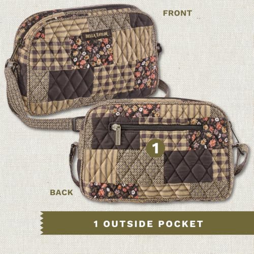 Image of Bella Taylor Simple Crossbody, Quilted Handbag for Women