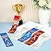 Tigeen 150 Pieces School Field Day Ribbons Award 1st, 2nd, 3rd Place Participation Ribbon Bookmark Style Prize Winner Recognition Ribbons for Medals Competition Sports Event Contests