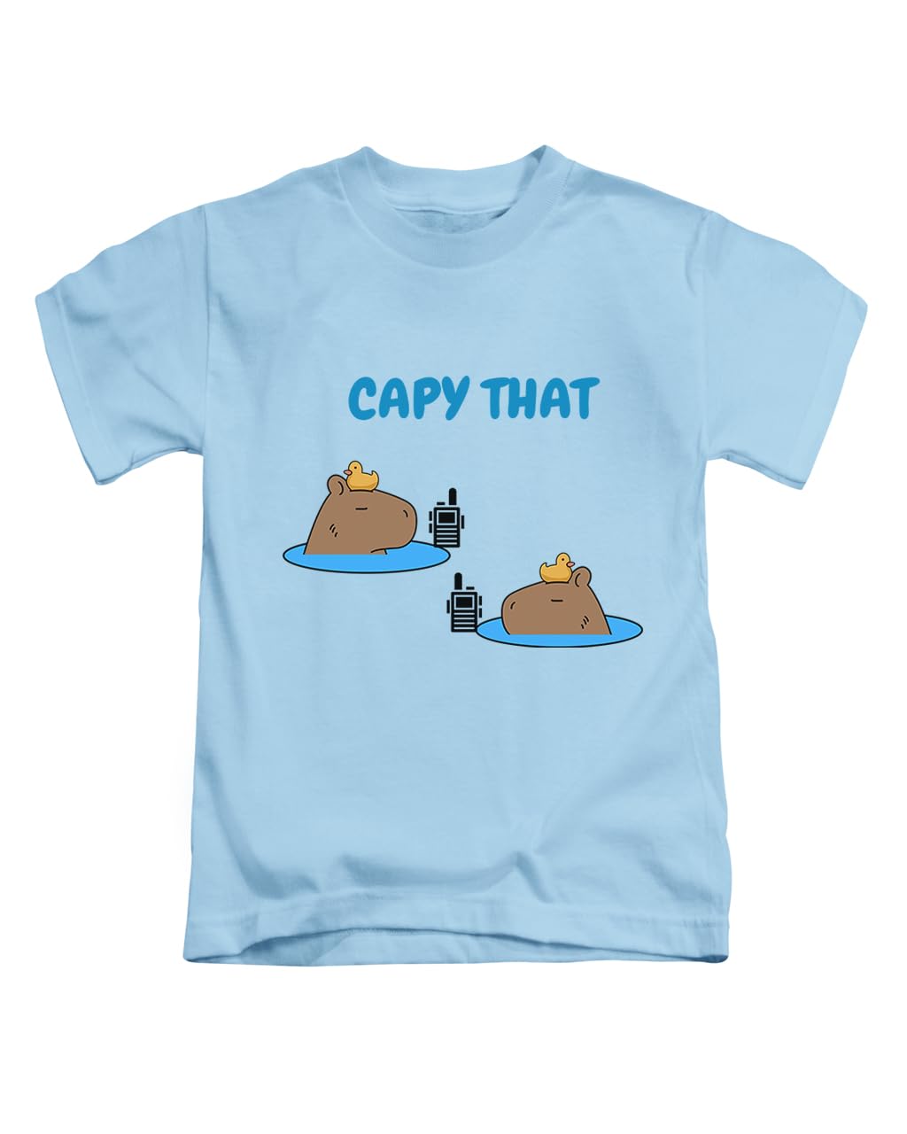 Capy That Capybara Meme Novelty Animal Silly Weird Joke Tee T-Shirt Funny Unisex T Shirt Top Sky Blue